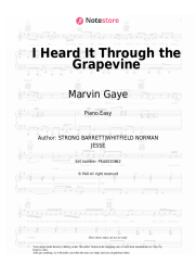 Sheet music, chords Marvin Gaye - I Heard It Through the Grapevine