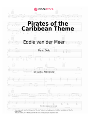 Sheet music, chords Eddie van der Meer - Pirates of the Caribbean Theme
