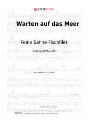 Sheet music, chords Feine Sahne Fischfilet - Warten auf das Meer