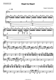 Sheet music, chords Sweet Connection - Heart to Heart