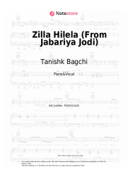 Sheet music, chords Tanishk Bagchi - Zilla Hilela (From Jabariya Jodi)