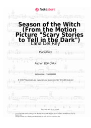 undefined Lana Del Rey - Season of the Witch (From the Motion Picture Scary Stories to Tell in the Dark)