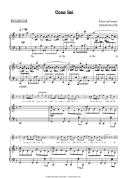 Sheet music, chords Ricchi e Poveri - Cosa sei