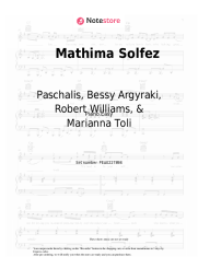 Sheet music, chords Paschalis, Bessy Argyraki, Robert Williams, & Marianna Toli - Mathima Solfez