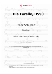 Sheet music, chords Franz Schubert - Die Forelle, D550