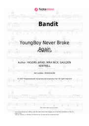 Sheet music, chords Juice WRLD, YoungBoy Never Broke Again - Bandit