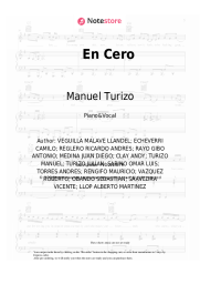 Sheet music, chords Yandel, Sebastian Yatra, Manuel Turizo - En Cero