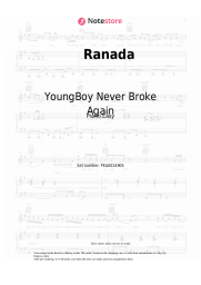 Sheet music, chords YoungBoy Never Broke Again - Ranada