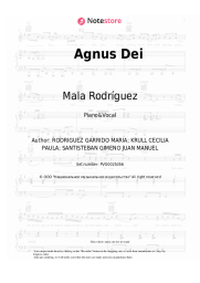 Sheet music, chords Cecilia Krull, Mala Rodríguez - Agnus Dei