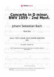 undefined Johann Sebastian Bach - Concerto in D minor, BWV 1059 – 2nd Movt.