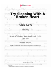 Sheet music, chords Alicia Keys - Try Sleeping With A Broken Heart