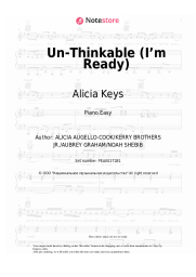 Sheet music, chords Alicia Keys - Un-Thinkable (I’m Ready)
