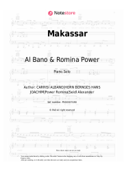 Sheet music, chords Al Bano & Romina Power - Makassar