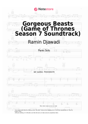 Sheet music, chords Ramin Djawadi - Gorgeous Beasts (Game of Thrones Season 7 Soundtrack)
