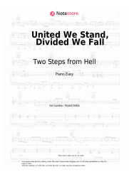 Sheet music, chords Two Steps from Hell - United We Stand, Divided We Fall