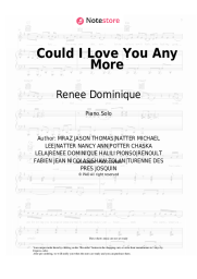 Sheet music, chords Jason Mraz, Renee Dominique - Could I Love You Any More