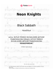 undefined Black Sabbath - Neon Knights
