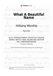 Sheet music, chords Hillsong Worship - What A Beautiful Name
