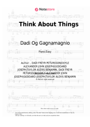 Sheet music, chords Dadi Og Gagnamagnio - Think About Things