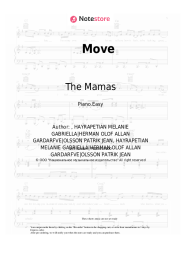Sheet music, chords The Mamas - Move