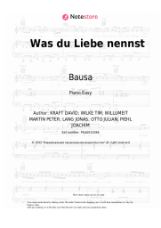 Sheet music, chords Bausa - Was du Liebe nennst