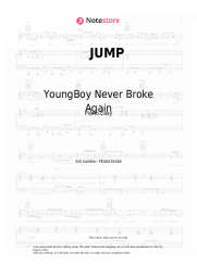 Sheet music, chords DaBaby, YoungBoy Never Broke Again - JUMP