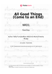 Sheet music, chords NRD1 - All Good Things (Come to an End)
