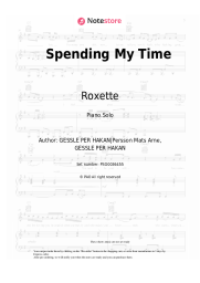 Sheet music, chords Roxette - Spending My Time
