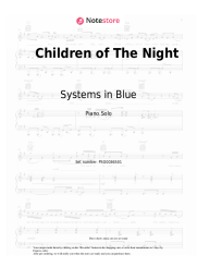 Sheet music, chords Systems in Blue - Children of The Night