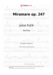 Sheet music, chords Julius Fučík - Miramare op. 247