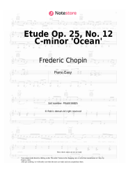 Sheet music, chords Frederic Chopin - Etude Op. 25, No. 12 C-minor 'Ocean'