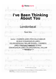 Sheet music, chords Londonbeat - I've Been Thinking About You