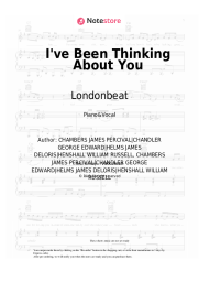 Sheet music, chords Londonbeat - I've Been Thinking About You