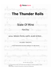 Sheet music, chords State Of Mine, No Resolve - The Thunder Rolls