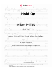 Sheet music, chords Wilson Phillips - Hold On