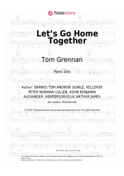 Sheet music, chords Ella Henderson, Tom Grennan - Let’s Go Home Together