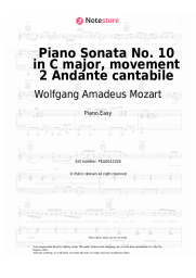 undefined Wolfgang Amadeus Mozart - Piano Sonata No. 10 in C major, movement 2 Andante cantabile