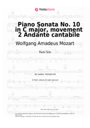 undefined Wolfgang Amadeus Mozart - Piano Sonata No. 10 in C major, movement 2 Andante cantabile