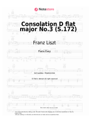 undefined Franz Liszt  - Consolation D flat major No.3 (S.172)