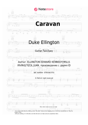 Sheet music, chords Duke Ellington - Caravan