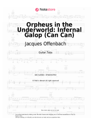 Sheet music, chords Jacques Offenbach - Orpheus in the Underworld: Infernal Galop (Can Can)