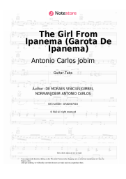 Sheet music, chords Frank Sinatra, Antonio Carlos Jobim - The Girl From Ipanema (Garota De Ipanema)