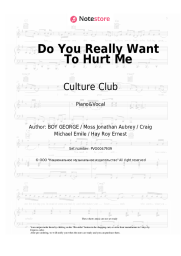 undefined Culture Club - Do You Really Want To Hurt Me
