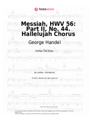 Sheet music, chords George Handel - Messiah, HWV 56: Part II, No. 44. Hallelujah Chorus