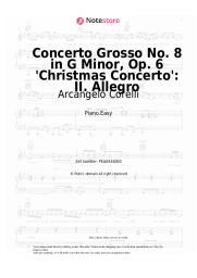 Sheet music, chords Arcangelo Corelli - Concerto Grosso No. 8 in G Minor, Op. 6 'Christmas Concerto': II. Allegro