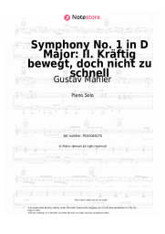Sheet music, chords Gustav Mahler - Symphony No. 1 in D Major: II. Kräftig bewegt, doch nicht zu schnell