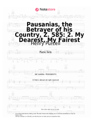 undefined Henry Purcell - Pausanias, the Betrayer of his Country, Z. 585: 2. My Dearest, My Fairest