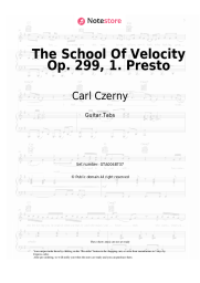 Sheet music, chords Carl Czerny - The School Of Velocity Op. 299, 1. Presto