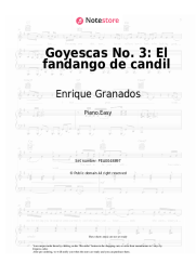 Sheet music, chords Enrique Granados - Goyescas, Book 1: No. 3 El fandango de candil