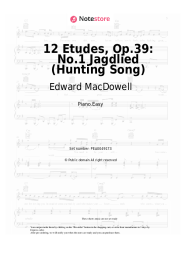 undefined Edward MacDowell - 12 Etudes, Op.39: No.1 Jagdlied (Hunting Song)